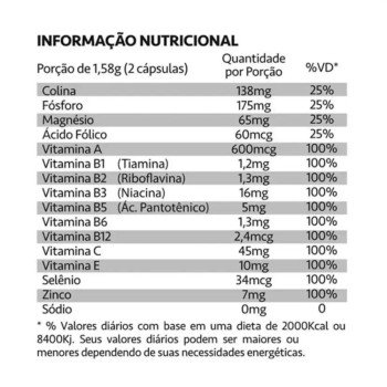 Memorin Fosforo + Vitaminas 60 Capsulas Maxinutri