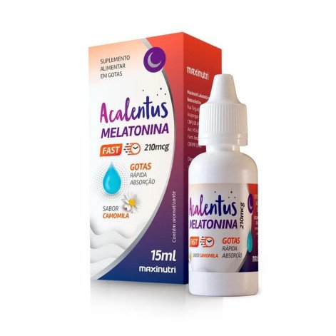 Acalentus Melatonina + Camomila 210mcg Gotas 15ml Maxinutri
