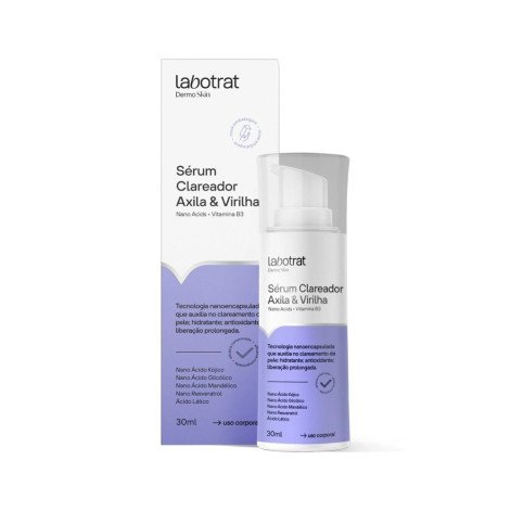 Sérum Clareador e Inibidor Pelos Axila Virilha Labotrat 30ml