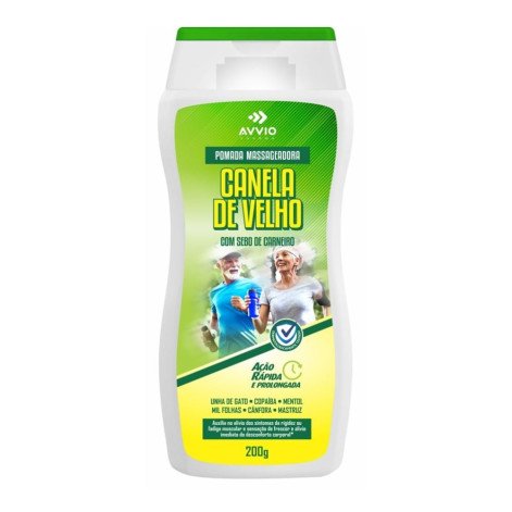 Pomada Massageadora Canela De Velho Com Sebo Carneiro Avvio 220G