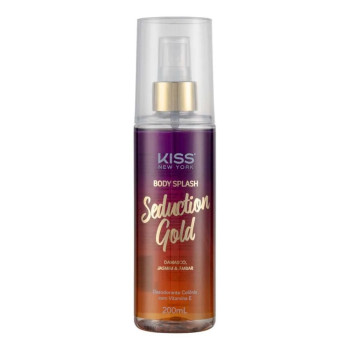 Body Splash Seduction Gold Com 200ml Kiss New York