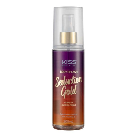 Body Splash Seduction Gold Com 200ml Kiss New York