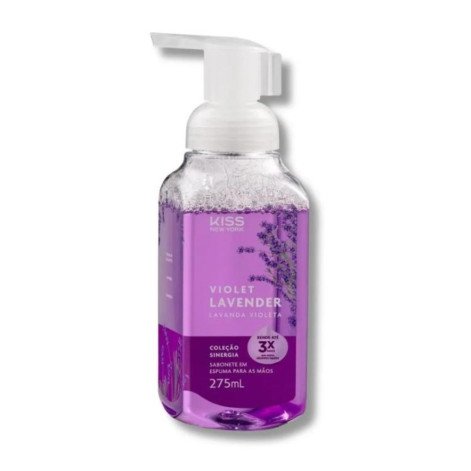 Sabonete em Espuma para Mãos Kiss New York Violet Lavender 275ml