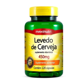 Levedo de Cerveja 450mg 120 cápsulas Maxinutri