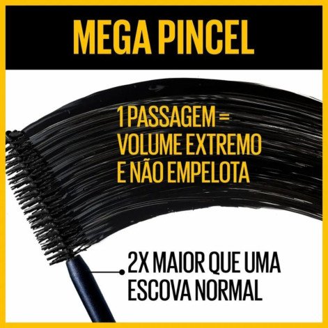 Máscara de Cílios Maybelline The Colossal Volum' Express à Prova D'água Preto 9,2ml