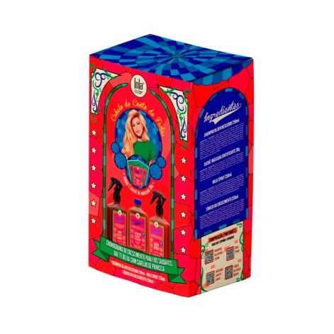 Kit Lola Cabelo De Conto De Fadas Rapunzel Shampoo Rejuvenescedor 250ml + Milk Spray 250ml + Tônico Do Crescimento 250ml