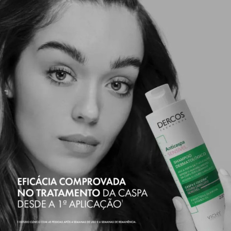 Shampoo Anticaspa Vichy Dercos Couro Cabeludo Sensível 200ml