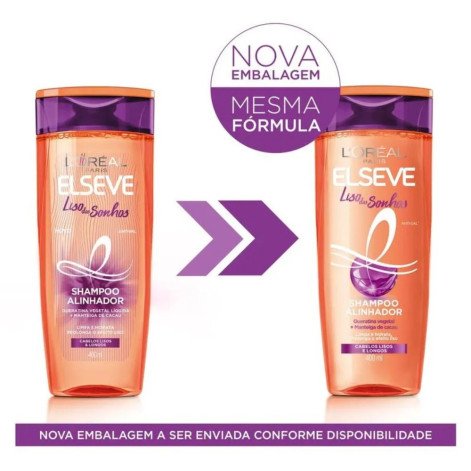 Shampoo Elseve Liso Dos Sonhos Alinhador 400ml