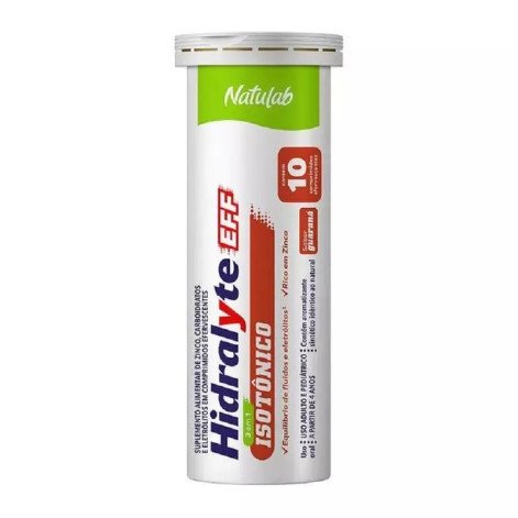 Hidralyte EFF 3 em 1 Natulab Isotônico Guaraná 10 Comprimidos Efervescentes