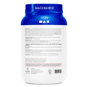 100% Whey Double Tasty Pote 900g Max Titanium Sabor Chocolate