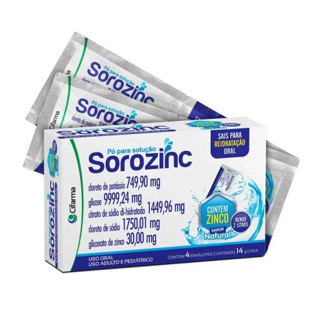 Sorozinc Pó para Solução 4 envelopes de 14g cada