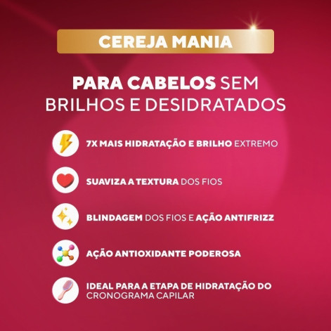 Creme de Pentear Cereja Mania 270g - DaBelle