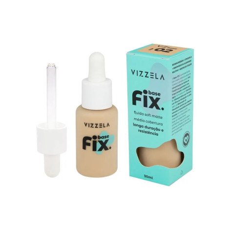 Base Líquida Fix Vizzela Cor 02 30ml