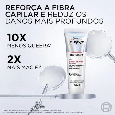 Kit L'Oréal Paris Elseve Bond Repair Shampoo 250ml + Condicionador 200ml