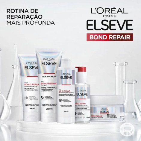 Kit L'Oréal Paris Elseve Bond Repair Shampoo 250ml + Condicionador 200ml