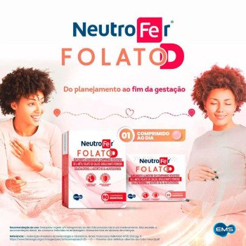 Polivitamínico NeutroFer Folato D para Gestantes 90 comprimidos