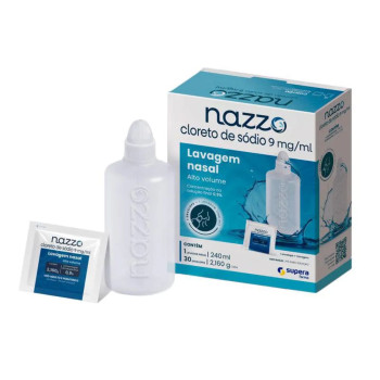 Nazzo 9mg/ml Alto Volume Supera 30 Envelopes de 2,160g Cada + 1 Frasco