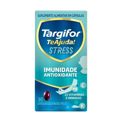 Polivitamínico Targifor Te Ajuda Stress Imunidade Antioxidante 30 Cápsulas