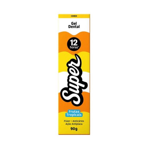 Gel Dental Cimed Super 12h Frutas Tropicais 90g