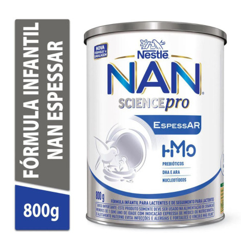 Fórmula Infantil NAN EspessAR Nestlé 0 a 12 meses 800g