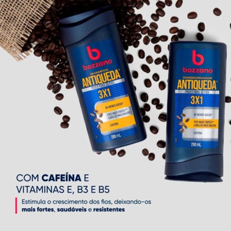  Shampoo Bozzano Antiqueda 3 em 1 325ml