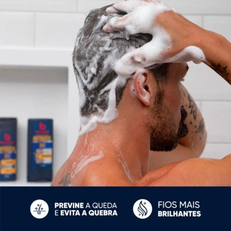  Shampoo Bozzano Antiqueda 3 em 1 325ml