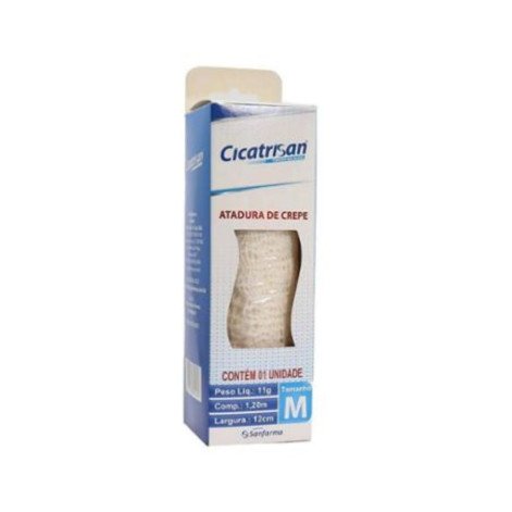 Atadura Crepe Cicatrisan 12cm x 1,20m - 1 Unidade
