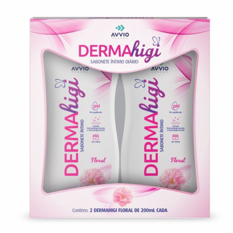 Kit Sabonete Líquido Int Floral Dermahigi 2Un C/200ML
