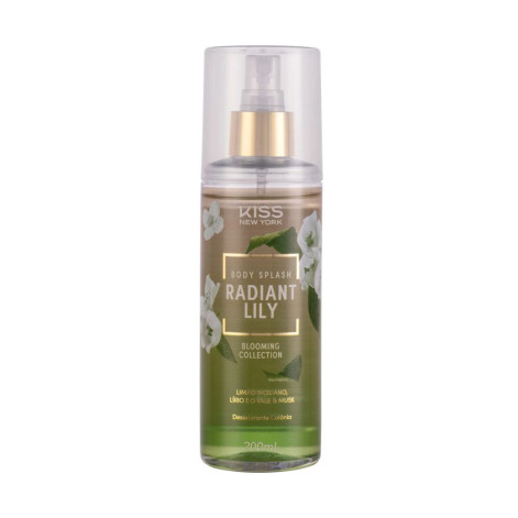 Body Splash Radiant Lily Blooming Collection Limão Siciliano Lírio Do Vale E Musk 200ml Kiss New York