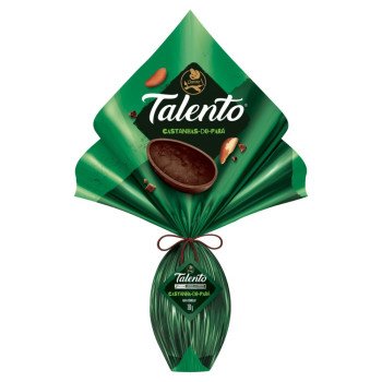 Ovo de Páscoa ao Leite Talento Castanhas-do-Pará Garoto 350g