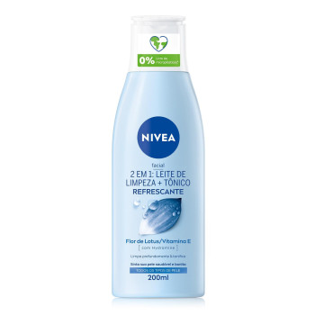 Loção Facial Nivea Visage Leite de Limpeza e Tônico 2 em 1 200ml