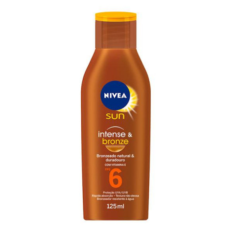 Loção Bronzeadora Nivea Sun Intense & Bronze Fps 6 125ml