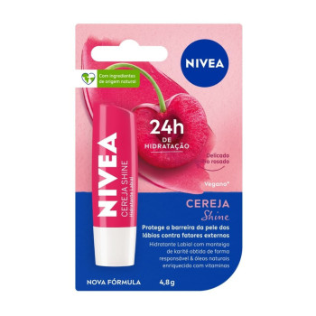 Protetor Labial Nivea com Cor - Cereja Shine 4,8g