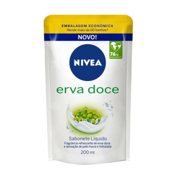 Refil Sabonete Líquido Nivea Erva Doce com 200ml