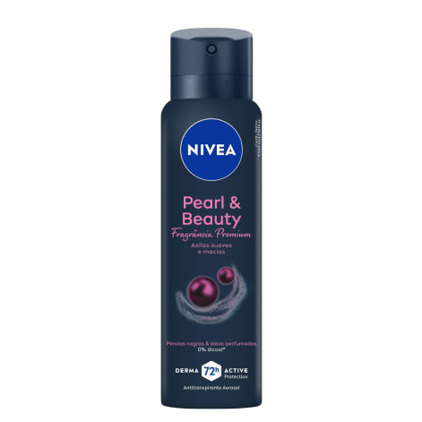 Desodorante Antitranspirante Aerosol Nivea Pearl & Beauty Fragância Premium Feminino 72h 150ml