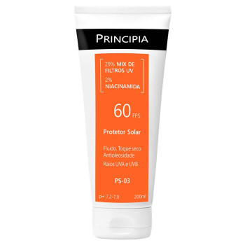 Protetor Solar Principia Skincare PS-03 2% Niacinamida FPS 60 200ml