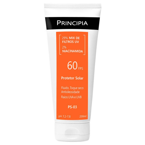Protetor Solar Principia Skincare PS-03 2% Niacinamida FPS 60 200ml