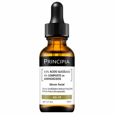 Principia - Sérum Facial 9,8% Ácido Glicólico + 4% Aminoácidos Ag-10 30ml