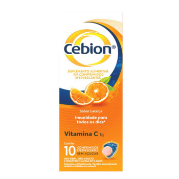 Cebion 1 G Sem Açucar 10 Comprimidos Efervecentes