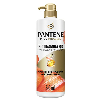  Condicionador Antiquebra Pantene Pro-V Miracles Biotinamina B3 Antiqueda & Nutrição 510ml