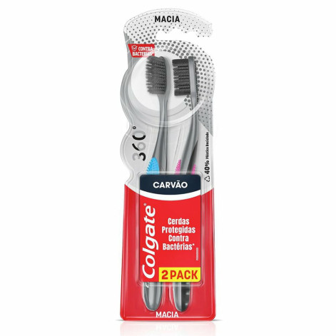 Pack Escova Dental Colg360 Black 2X1(Clg)