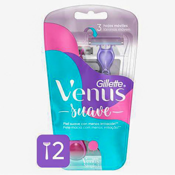 Aparelho de Depilação Gillette Venus Suave com 2 Unidades