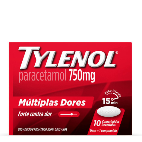 Tylenol Paracetamol Star Power 750Mg 10 Comprimidos