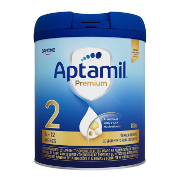 Fórmula Infantil Aptamil Premium 2 Danone 6 a 12 meses 800g