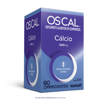 Suplemento Alimentar Os-Cal Cálcio 500mg 60 Comprimidos Revestidos