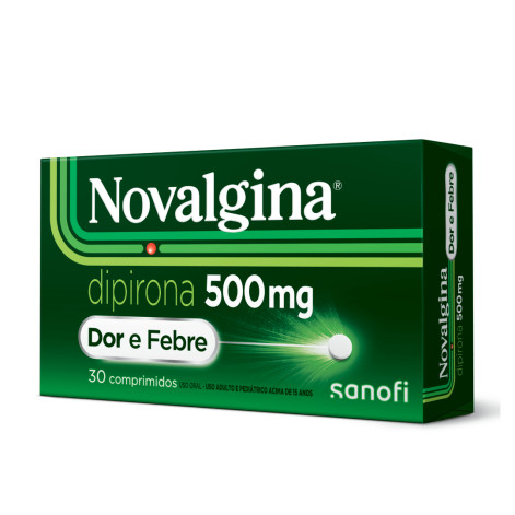  Novalgina Dipirona 500mg 30 comprimidos