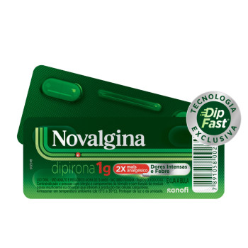  Novalgina Dipirona 1g 4 comprimidos