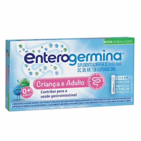  Probiótico Enterogermina 10 frascos de 5ml
