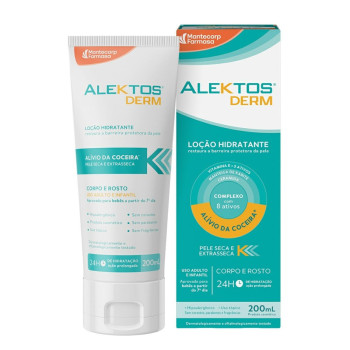 Loção Hidratante Alektos Derm Corpo e Rosto 200ml