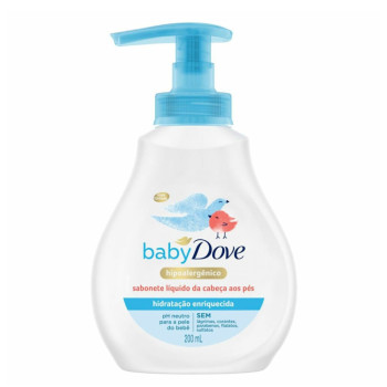 Sabonete Líquido Dove Baby Hidratação Enriquecida com 200ml
